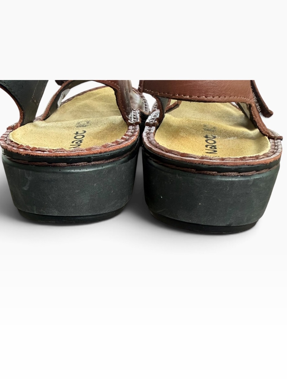 Naot Enid Banded Sandal Soft Chestnut Straps Arch Support Worn Once Size 8 - Picture 6 of 9